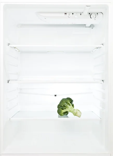 Op boquet van broccoli in de koelkast — Stockfoto