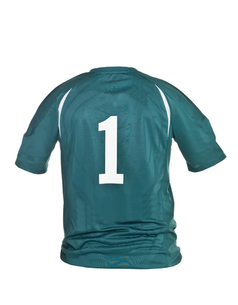 Camisa de futebol com número um — Fotografia de Stock