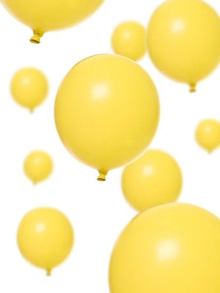 Gelbe Luftballons — Stockfoto