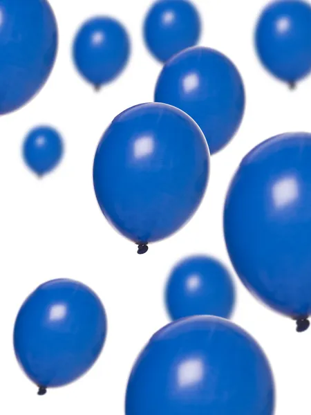 Blaue Luftballons — Stockfoto