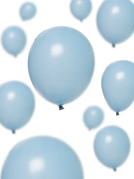 Hellblaue Luftballons — Stockfoto
