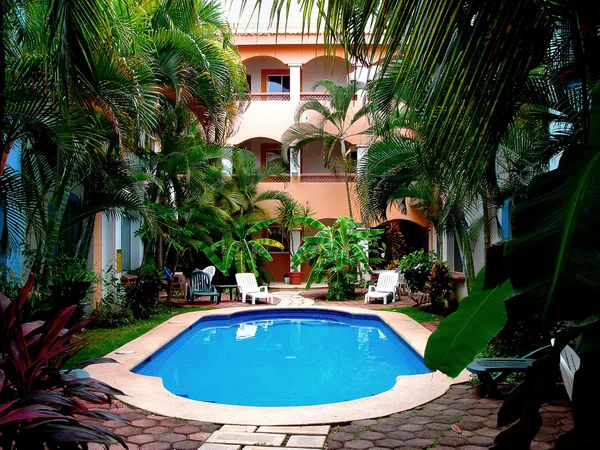 Tropical courtyard — Stock Photo, Image