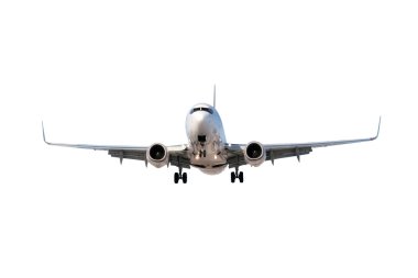 Airplane isolated on white clipart