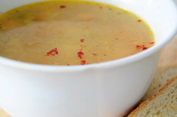 Крупный план супа — стоковое фото