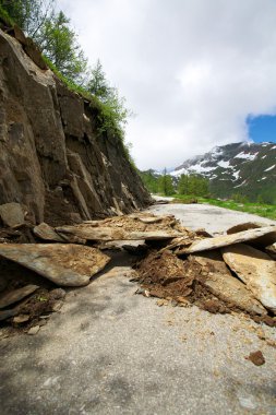 İsviçre Alpleri'nde yol