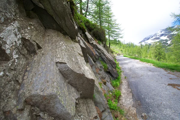 Дорога в Швейцарія Альпи — стокове фото