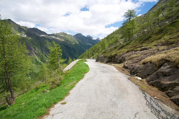 Δρόμο στις Άλπεις της Ελβετίας — Φωτογραφία Αρχείου