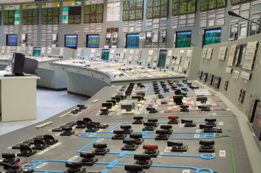 Control room - nuclear power plant clipart