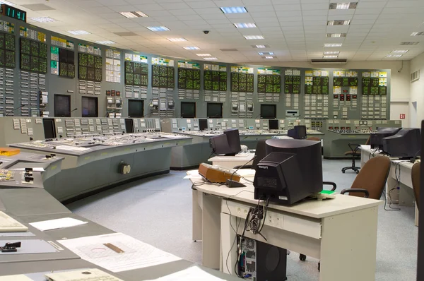 Δωμάτιο ελέγχου - πυρηνικού σταθμού — Φωτογραφία Αρχείου
