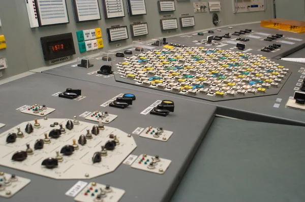 Kontrol odası - nükleer enerji santrali — Stok fotoğraf