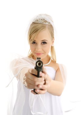 Young bride clipart