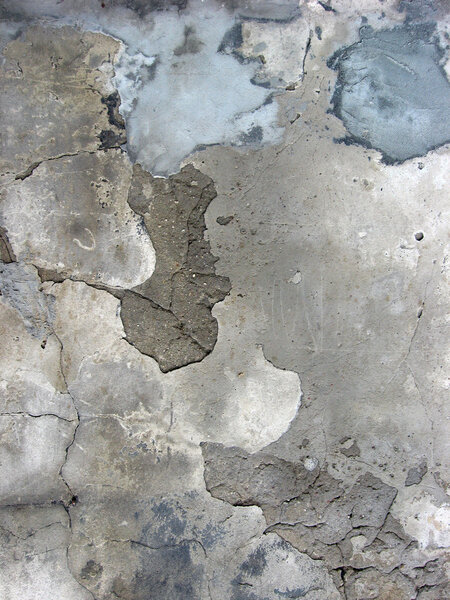 Close-up of crannied plaster