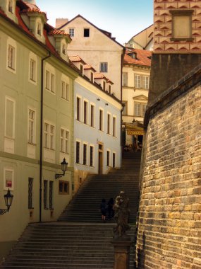 Stairs in Prague clipart