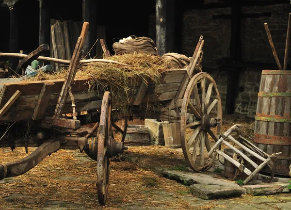 stock image Cart with hay