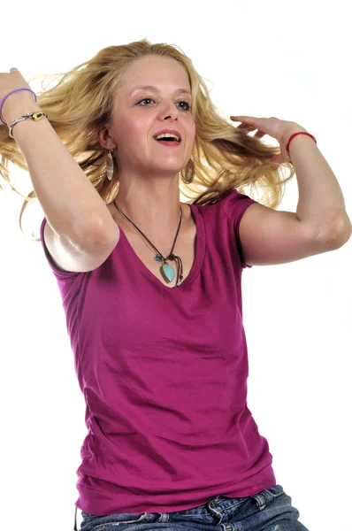 Young blond girl — Stock Photo, Image