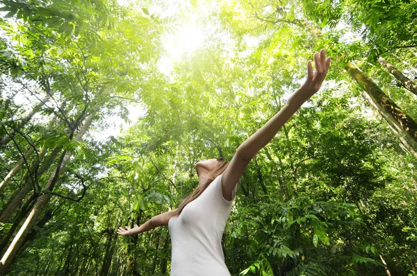 Godersi la natura verde — Foto Stock