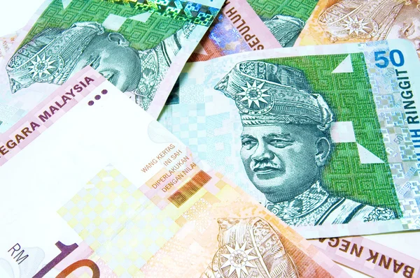 Malajské měna — Stock fotografie