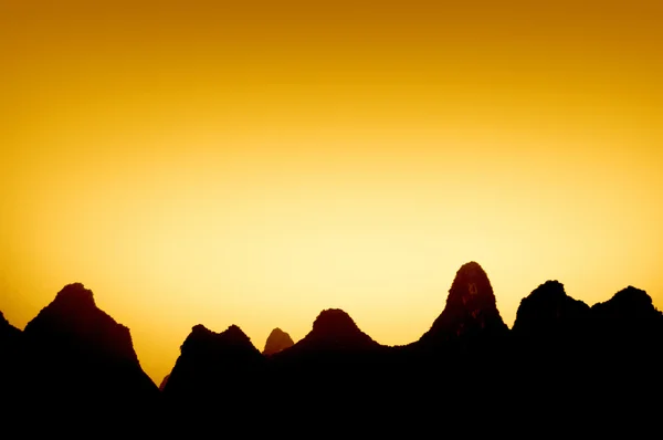 stock image Silhouette of mountains