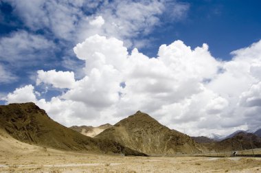 Mountains and dramatic skies clipart