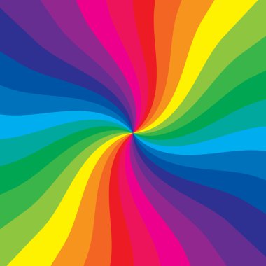 Rainbow burst clipart