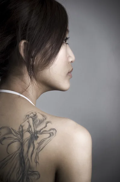 Tattoo Girl — Stock Photo, Image