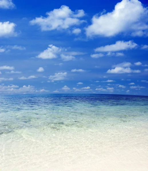Tropisch strand met zonlicht. — Stockfoto