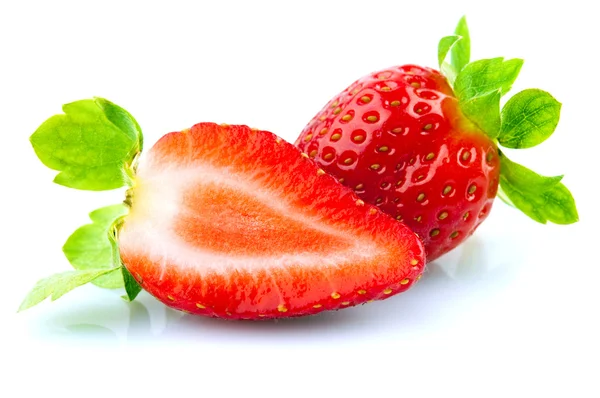 Verse en smakelijke aardbeien — Stockfoto