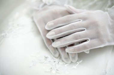 Bride's hands clipart