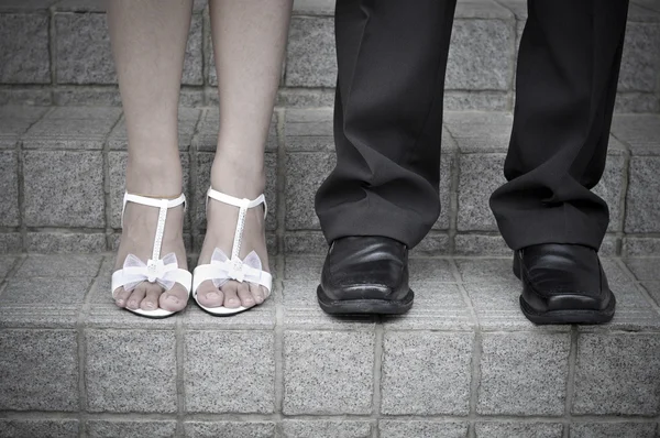 Stock image Bride and Groom Legs