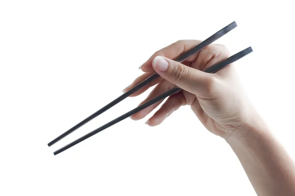 Holding Chopsticks — Stock Photo, Image