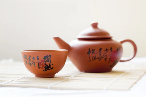 茶壶和茶杯 — 图库照片