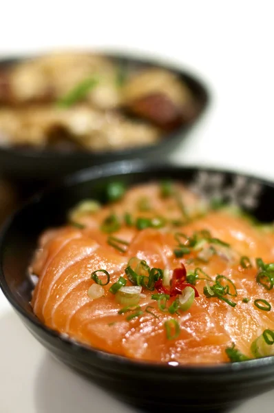 Arroz sashimi japonés — Foto de Stock