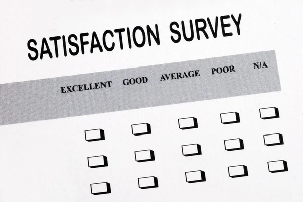 Fill in the customer satisfaction survey — Stock Photo, Image