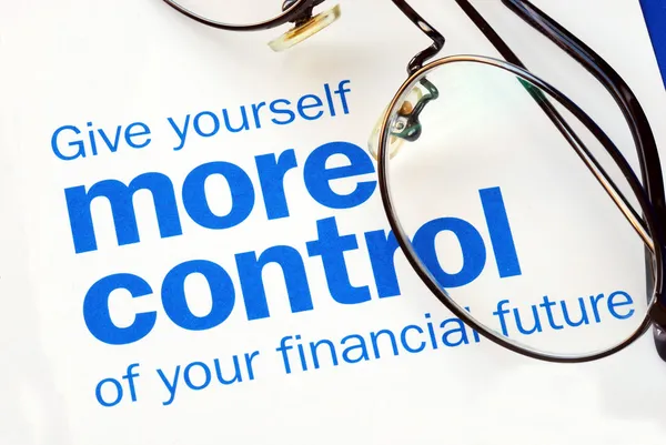 Převzít kontrolu nad vaší finanční budoucnosti — Stock fotografie