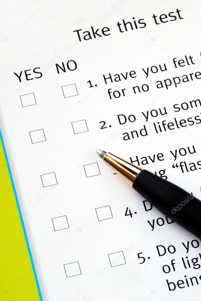 Select Yes or No from a questionnaire