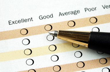 Fill in the customer satisfaction survey clipart