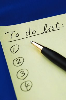 List out the “To Do List” clipart