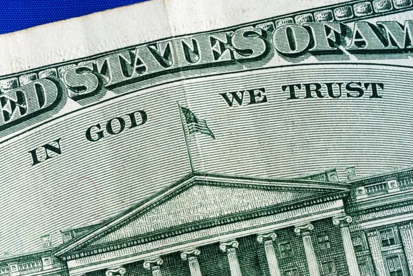 En Dios Confiamos desde el billete de dólar —  Fotos de Stock