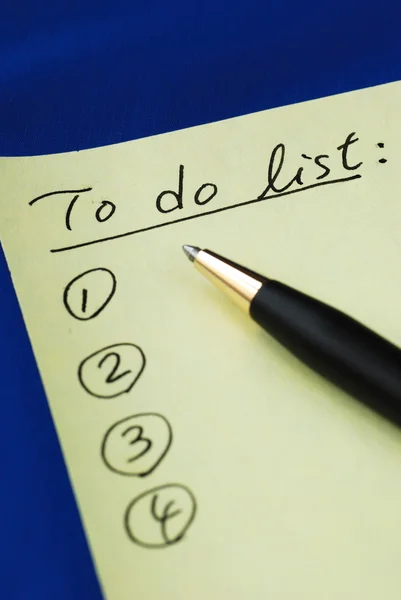 Lijst van de? To Do List? — Stockfoto