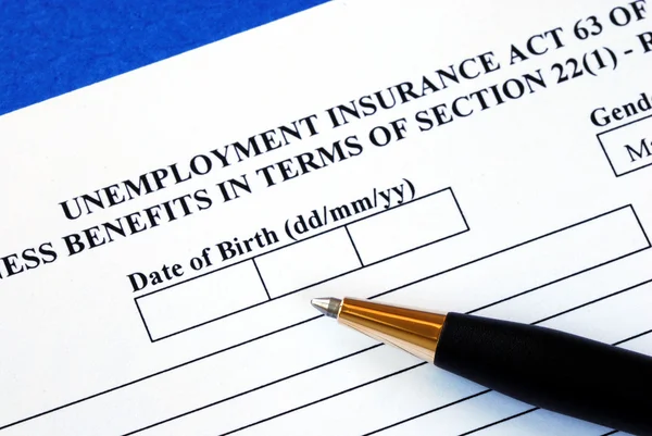 申请失业保险 — 图库照片
