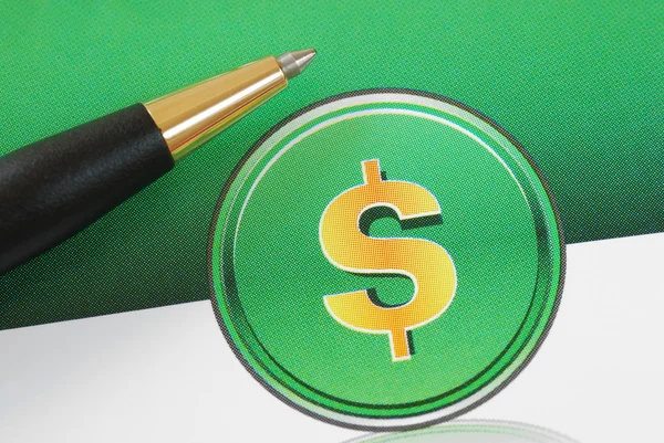 Dollar-Zeichen-Konzepte für Investitionen, Gewinne und Wohlstand — Stockfoto
