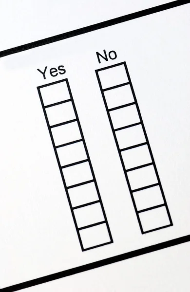 Responder Sí o No en una serie de preguntas —  Fotos de Stock