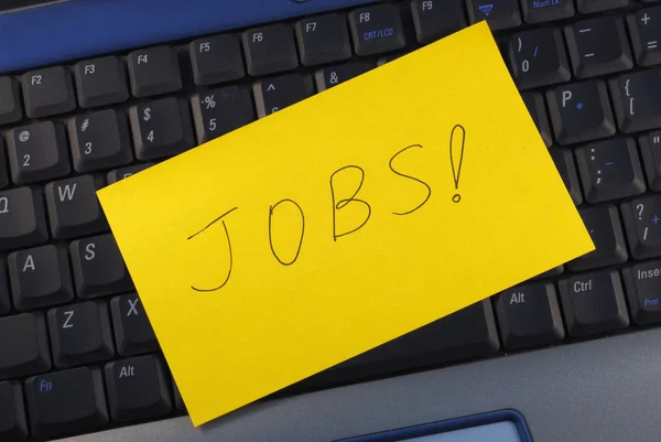 Conceitos de procurar um emprego online — Fotografia de Stock