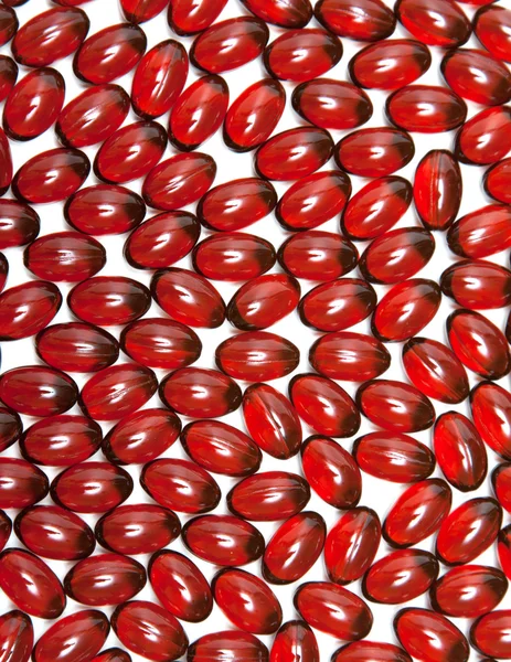 Rode capsules is gemorst — Stockfoto