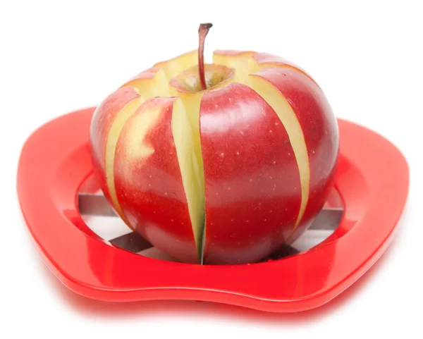 Kırmızı elma ve özel bıçak — Stok fotoğraf
