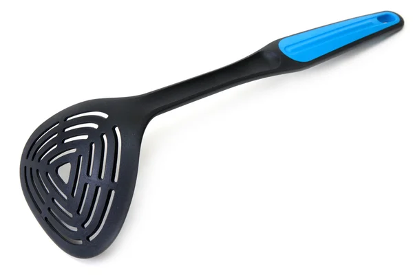Plastic blackenning spoon — Stock Photo, Image