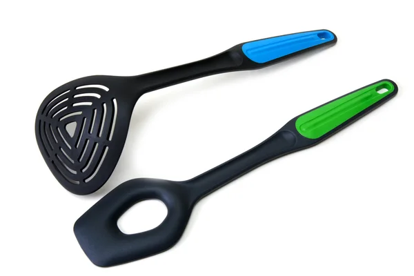 Plastic spoons — Stock Photo, Image