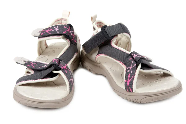 Парные женские сандалии — стоковое фото