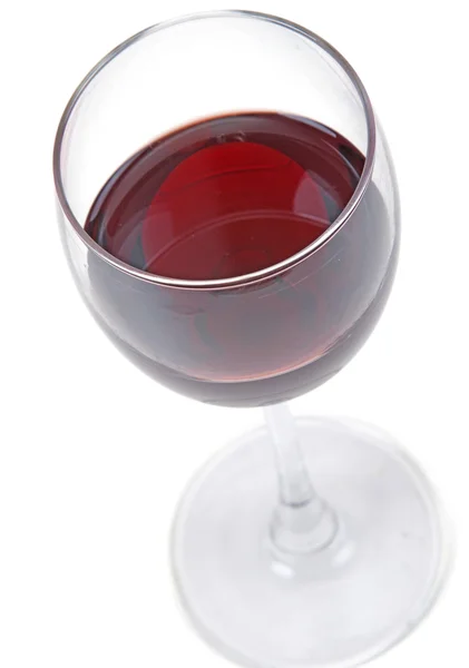 Высокий бокал вина красное вино — стоковое фото