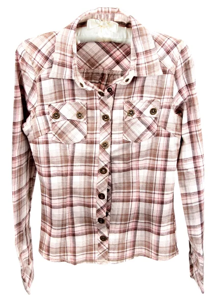 Manliga rutiga skjortan — Stockfoto